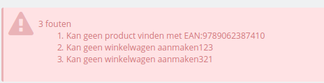 Product niet bekend